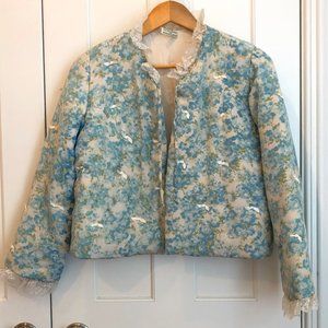 Very Special Vintage Quilted Floral Puffer